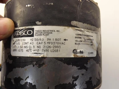 Used FASCO _UNKNOWN_ A.C. Motors Texas US | OCO Industrial #1600753