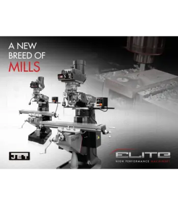 New | in-Stock JET ETM-949- Horizontal & Vertical Ram Type Mills Illinois US | Olympus Machinery Group #1350949