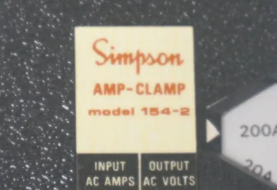 NEW SIMPSON 154-2 AMP-CLAMP 1542