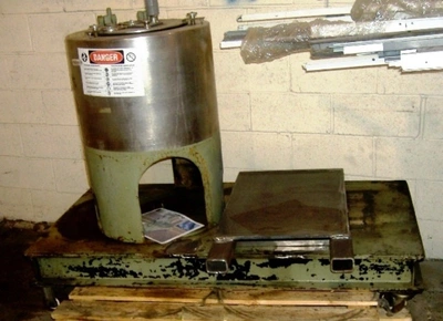 Sharples Mark III perforate basket centrifuge, 316SS.