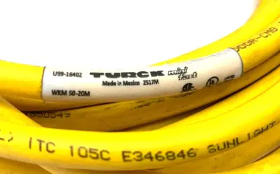 Used Turck Mini-Fast Single Ended Cordset Right Angle Connector Accessories Michigan US | Maverick Industrial Sales #1454264