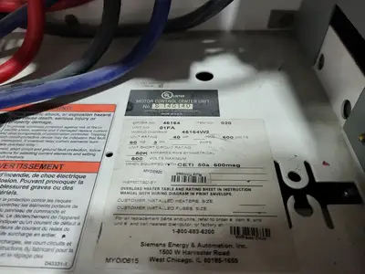 Full Voltage Non-Reversing MCC Bucket Size 3