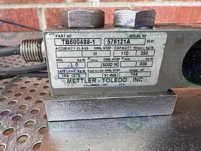 USED METTLER TOLEDO FLEXMOUNT SCALE WEIGH MODULE W/ 0958 LOAD CELL JUNCTION BOX