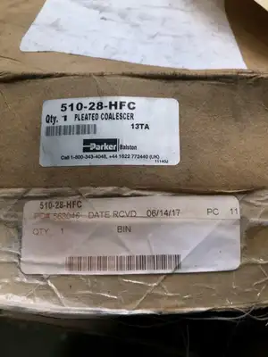 OEM Parker 510-28-HFC Pleated Coalescer Filter for Air Compressor -NIB