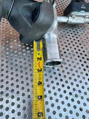 USED 2- ITT PURE FLO RA25MAX DIAPHRAGM VALVE  W/ 1 1/2" TO 3/4" SANITARY FITTING
