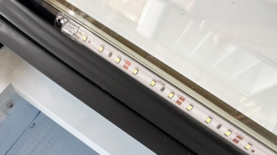 171-0342 16" Single Glass Door Self Contained Freezer