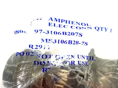 New | in-Stock AMPHENOL CIRCULAR CONNECTOR MIL-DTL-5015 GENERAL DUTY STYLE Connector Accessories | Maverick Industrial Sales #1102239