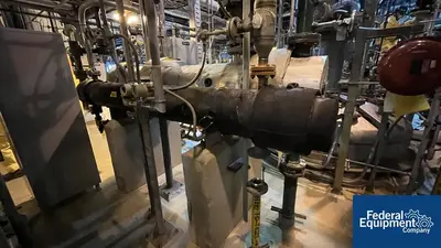 USED GEA 6.3 Sq Meter / 67 Sq Ft GEA Canzler Thin Film Evaporator, 904L S/S, 3.2/16 Bar