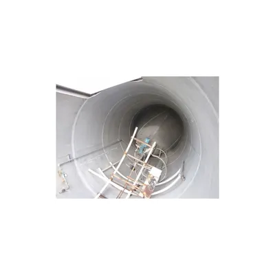 Used 882 Cubic Foot Aluminum Plastic Pellet Silo 8' Dia. X 39' High