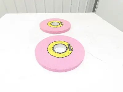 TRU-MAXX 06292015 Surface Grinding Wheel 12"Dia 1"Thick 3"Arbor 46 Grit Lot of 2