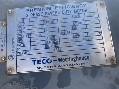 USED 2006 TECO-WESTINGHOUSE AEJH-8A001