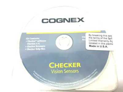 USED COGNEX CHECKER VISION SENSOR SOFTWARE, FIRMWARE, HELP FILES, REV. A
