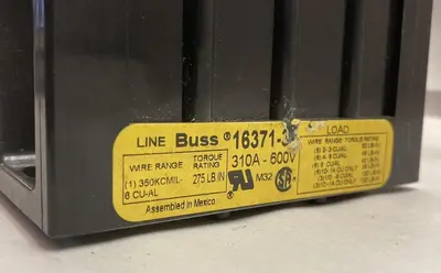 Used BUSSMANN 16371-3 Miscellaneous Equipment (Electrical & Power) Ohio US | Surplus Asset Holdings #1399578