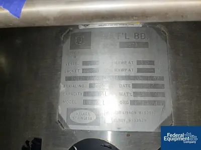 USED Walker 120 Gal Walker Receiver Tank, S/S, 50#