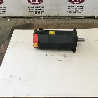 Fanuc 1OL AC Servo Motor 1-3/8″ Shaft 3 Phase 8 Poles 51 Amp 143 Volt 49 Torque