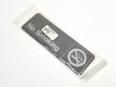 2906 | Lab Safety Supply Inc.  No Smoking Sign LOT OF 10 - New