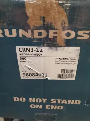 Grundfos CRN 3-12 (A-FGJ-A-V-HQQV) Vertical Multistage Centrifugal Pump. 6F-13