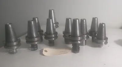Lot of 10 BT40 Tool Holders -  LYNDEX , ANN Way , TECHLEADER JAPN 40 Taper