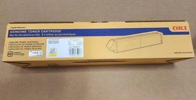 OKI COLOR PRINTERS YELLOW TONER CARTRIDGE C931, C941, C942 Yellow Toner Cartridge | Styers Equipment Company (1)