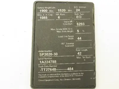 GE Crown EVT100FL1TZC1 Order Picker Forklift Steering Power Controller Assembly