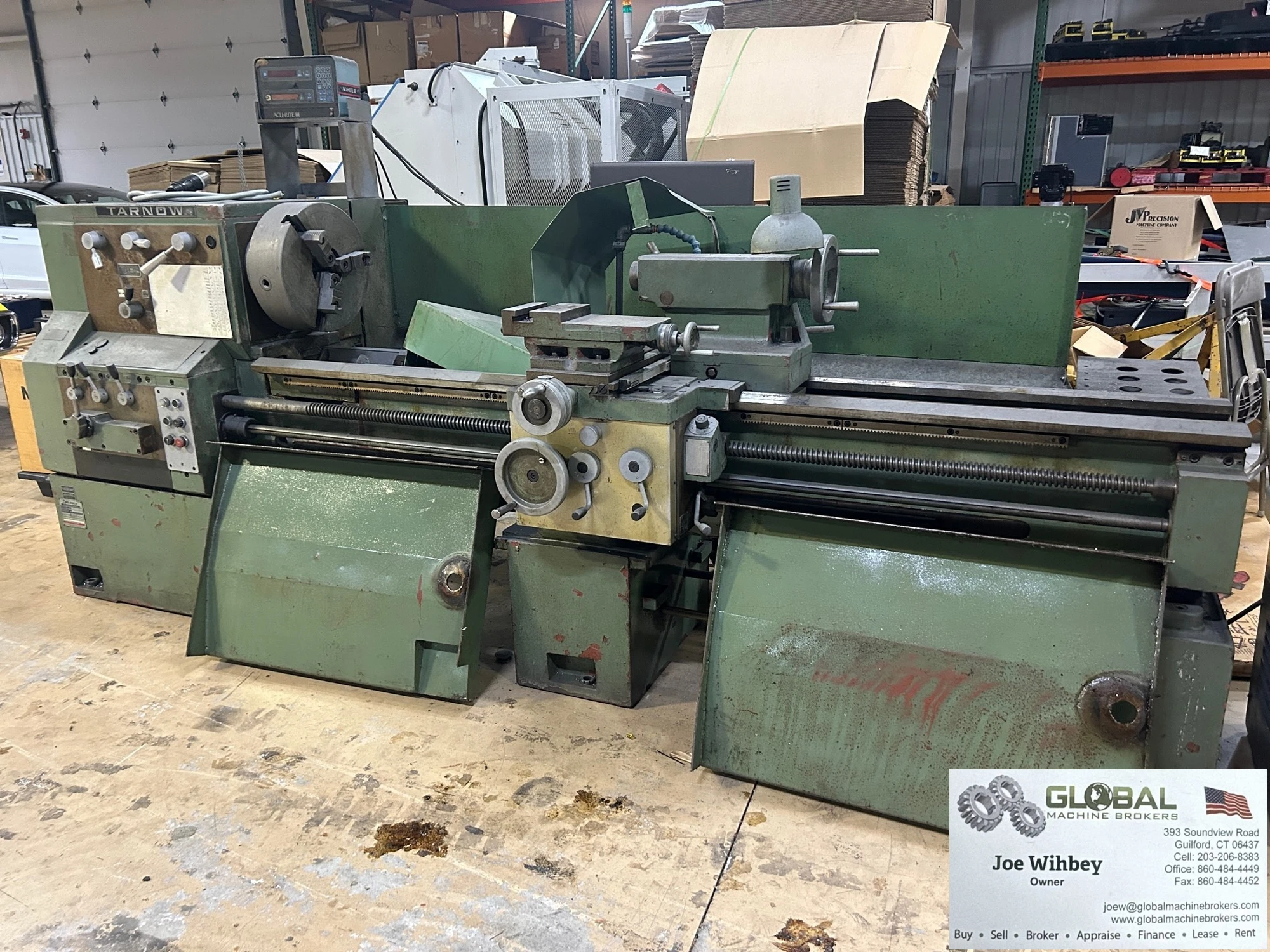 Tarnow TUJ 50 M/80 Gap Bed Lathe 96” bed x 30” Gap 16” 3 Jaw