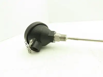 Temperature Transmitter Thermocouple 24" Probe 1/2"npt with Protection Head