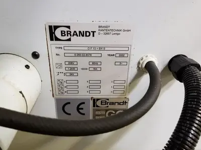 USED BRANDT OPTIMAT F-13 TOP AND BOTTOM TRIMMER