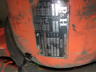Cleveland Tramrail P&H 3 Ton Single Girder Underhung Bridge Crane 45' 10" Span