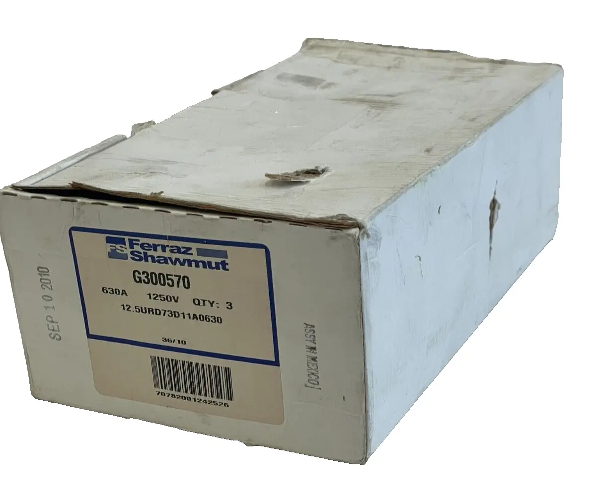 NEW FERRAZ SHAWMUT G300570 FUSES 630A 1250V 12.RURD73D11A0630 LOT OF 3