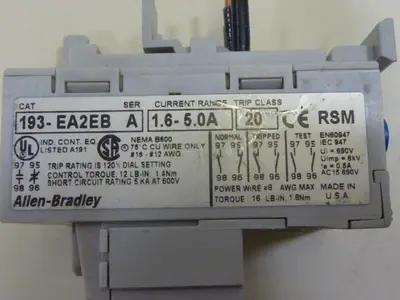 USED ALLEN BRADLEY 193-EA2EB SER A