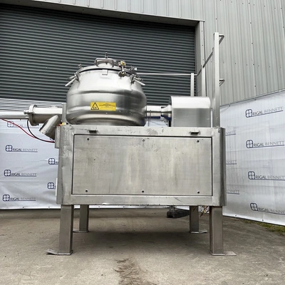 250L Calmic Euro-Vent S/S JKTD High Shear Mixer Granulator