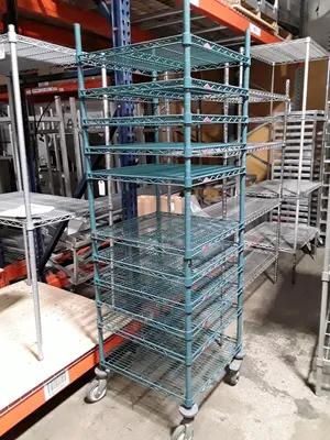 24" x 24" Wire Rack Shelving, 10 tiers with Casters
