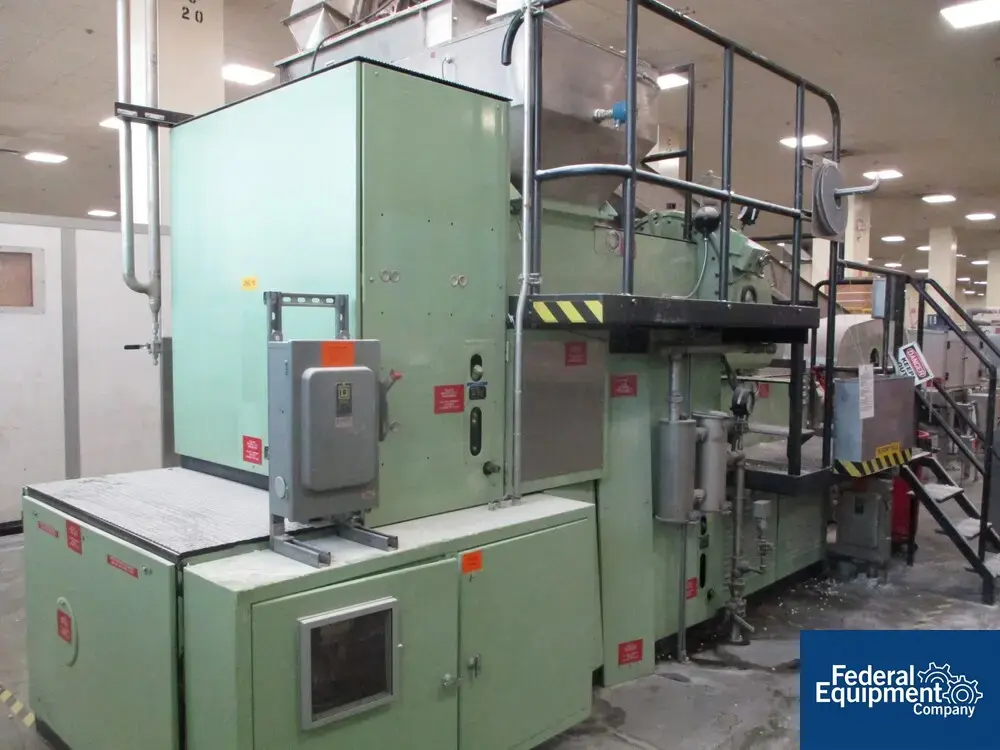 USED Mazzoni Mazzoni Two Stage Single Screw Vacuum Plodder, Model Duplex M350
