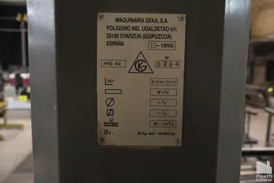 1995 GEKA HYDRACROP 80/A Ironworkers | Kempler Machinery (9)