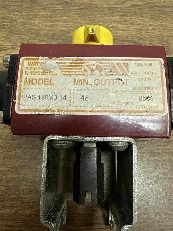 Used WATTS PAS180M3-14 Pump & Valve Parts Ohio US | Surplus Asset Holdings #1241343