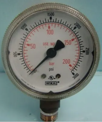 QTY. 1. WIKAI PRESSURE GAUGE PART NO.1521576 11L11...