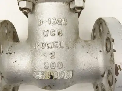 Powell Valves 2.00 3003  2" Gate Valve Class 300 Flanged WCB Steel Rising Stem