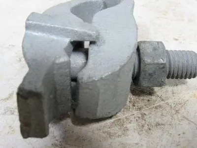 1-1/2" Conduit Pipe Tube Galvanized Malleable Iron Clamp Parallel Lot of 8