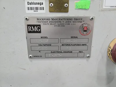 RMG 6450-60-F Powered Uncoiler for Heading Machine