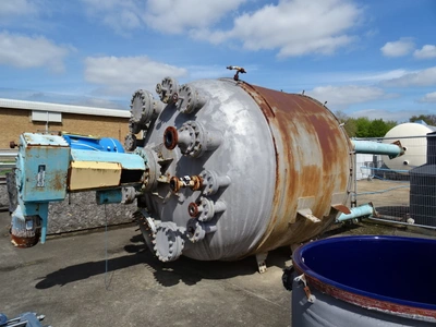 8,000L M/S  Hastelloy Clad JKTD Reactor