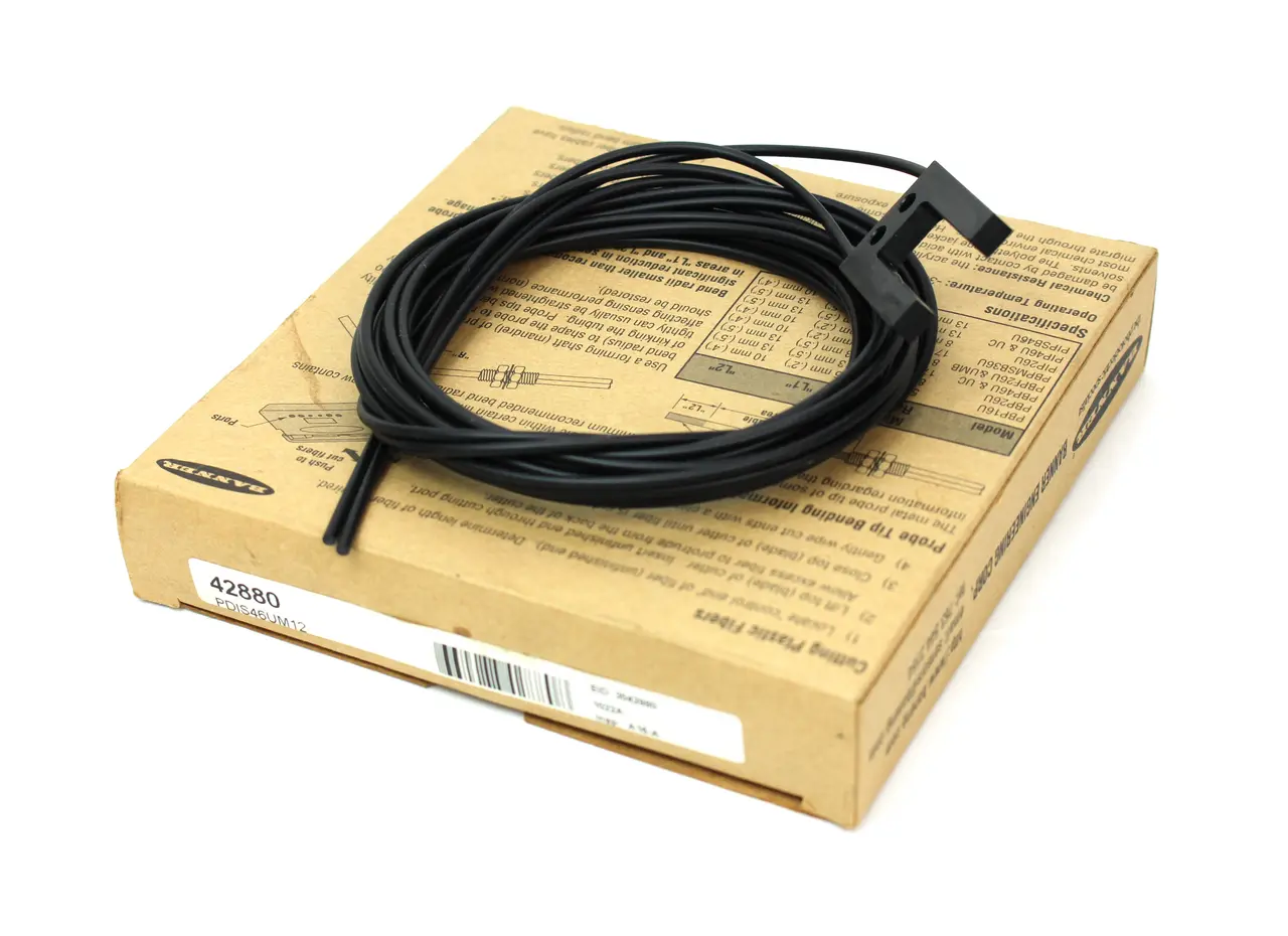 Banner PDIS46UM12 Array & Slot Fiber Optic Sensor, NEW