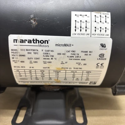 NEW Marathon Electric VVC 56H17F2018A K