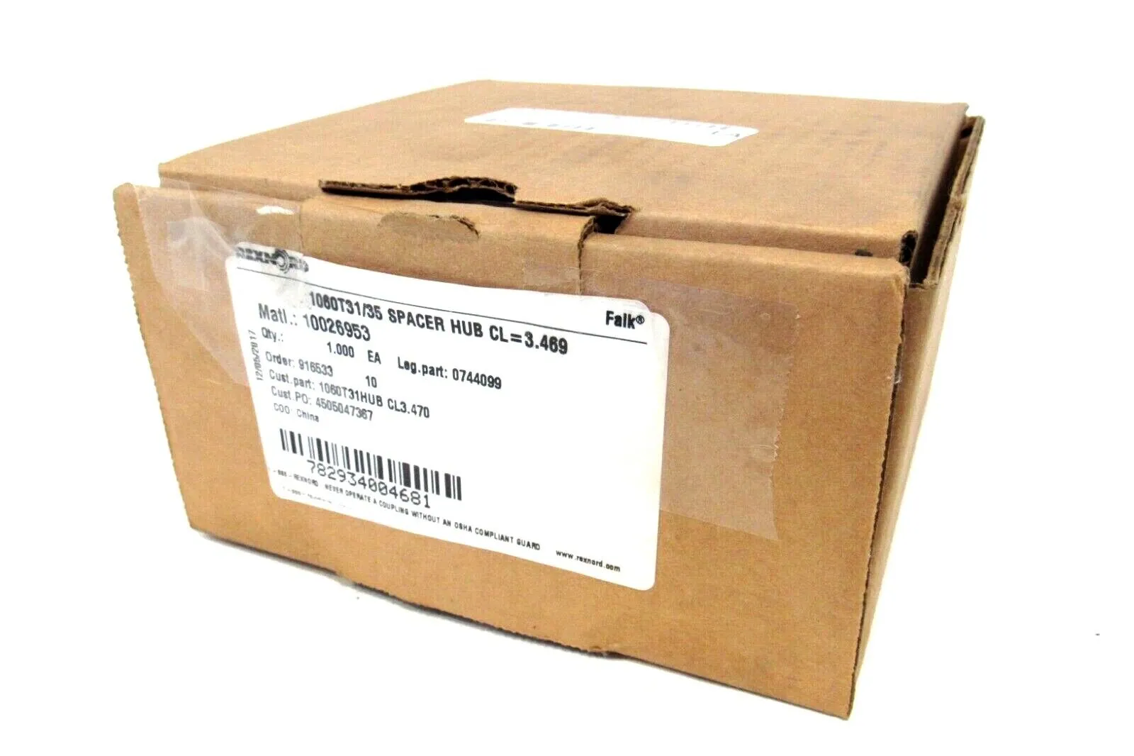 NEW REXNORD 0744099 1060T31/35 SPACER HUB