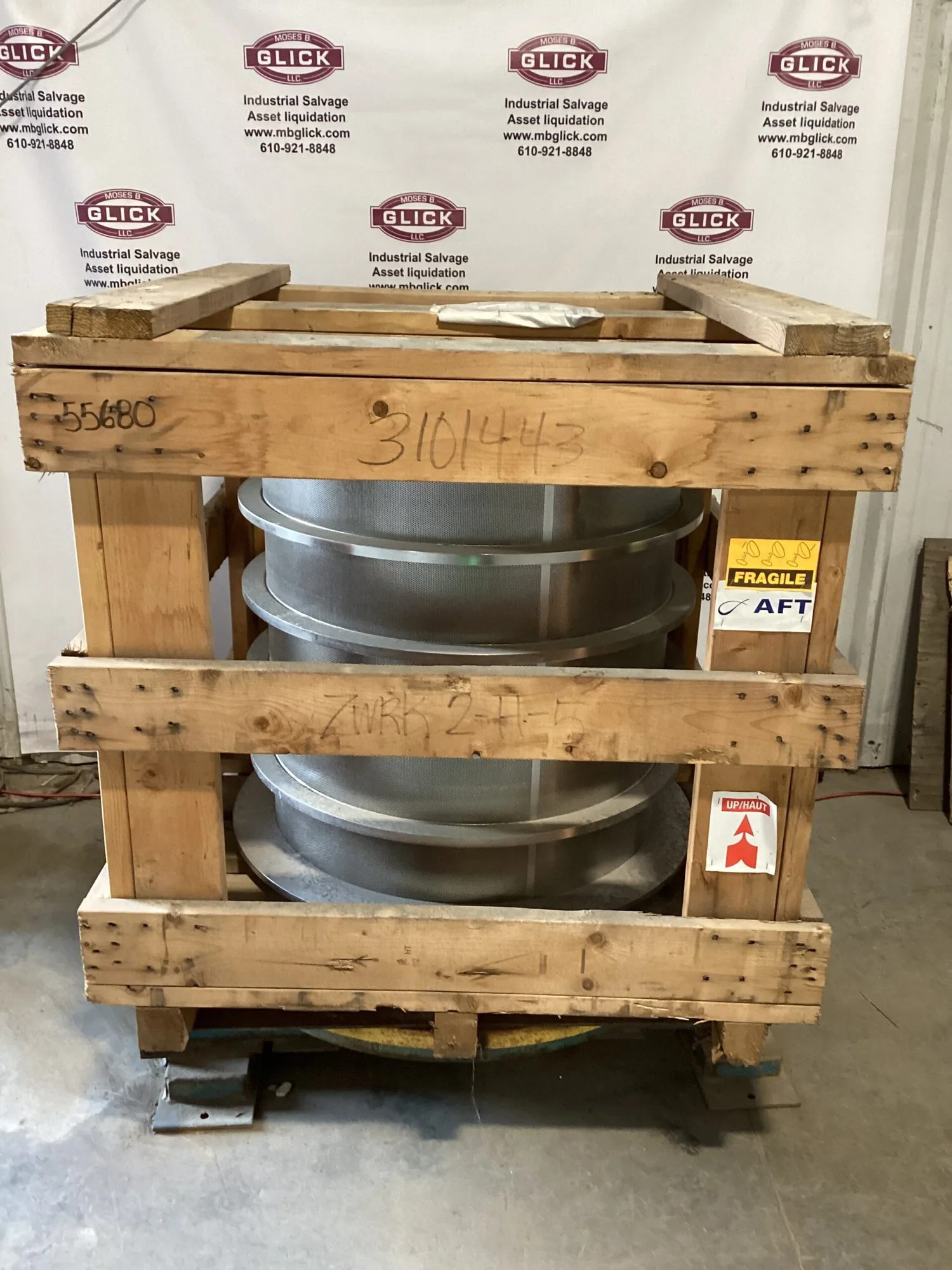 AFT 314 Hi-Q Fine Screen 3101443 0.039” Basket Pressure Screen 316 SST