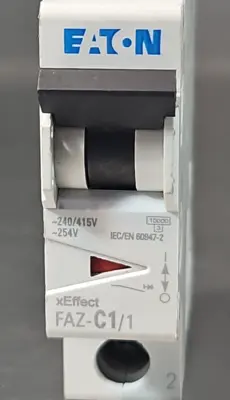 Eaton FAZ-C1/1 Amp Single Pole Breaker loc4B10