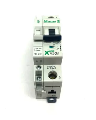 USED EATON, MOELLER CIRCUIT BREAKER 1P XPOLE/XEFFECT W/ FAZ-XHI11