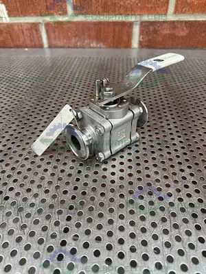 USED SVF -F. C. I. SB76666ATTR BALL VALVE 1500 PSI W/ 1" SANITARY FITTING