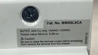Used Fuji Electric BW9SL0CA Circuit Breakers | Palmetto Automation #1149536