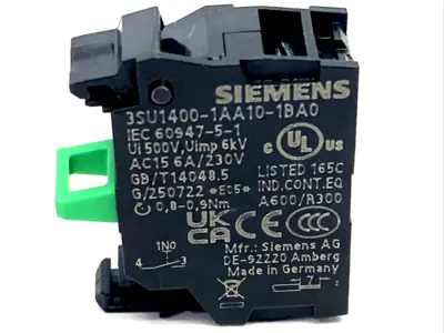 New | in-Stock Siemens 3SU1400-1AA10-1BA0 Contact Blocks Michigan US | Maverick Industrial Sales #1391386