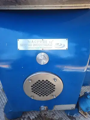 Macfuge 711 NOPT 3S self-cleaning biodiesel purifier, 316SS.